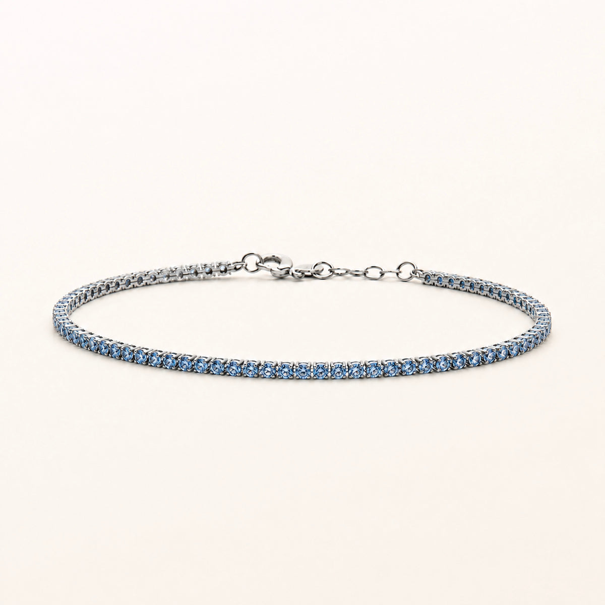Tennis bracelet, in steel