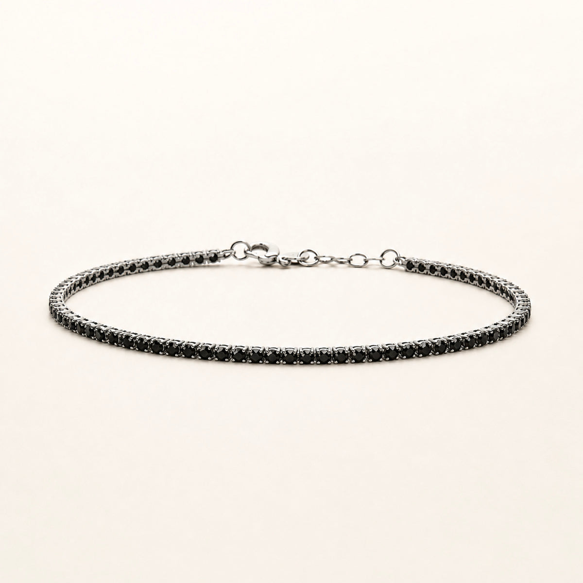 Tennis bracelet, in steel