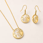 Collana e Orecchini Astra, in acciaio