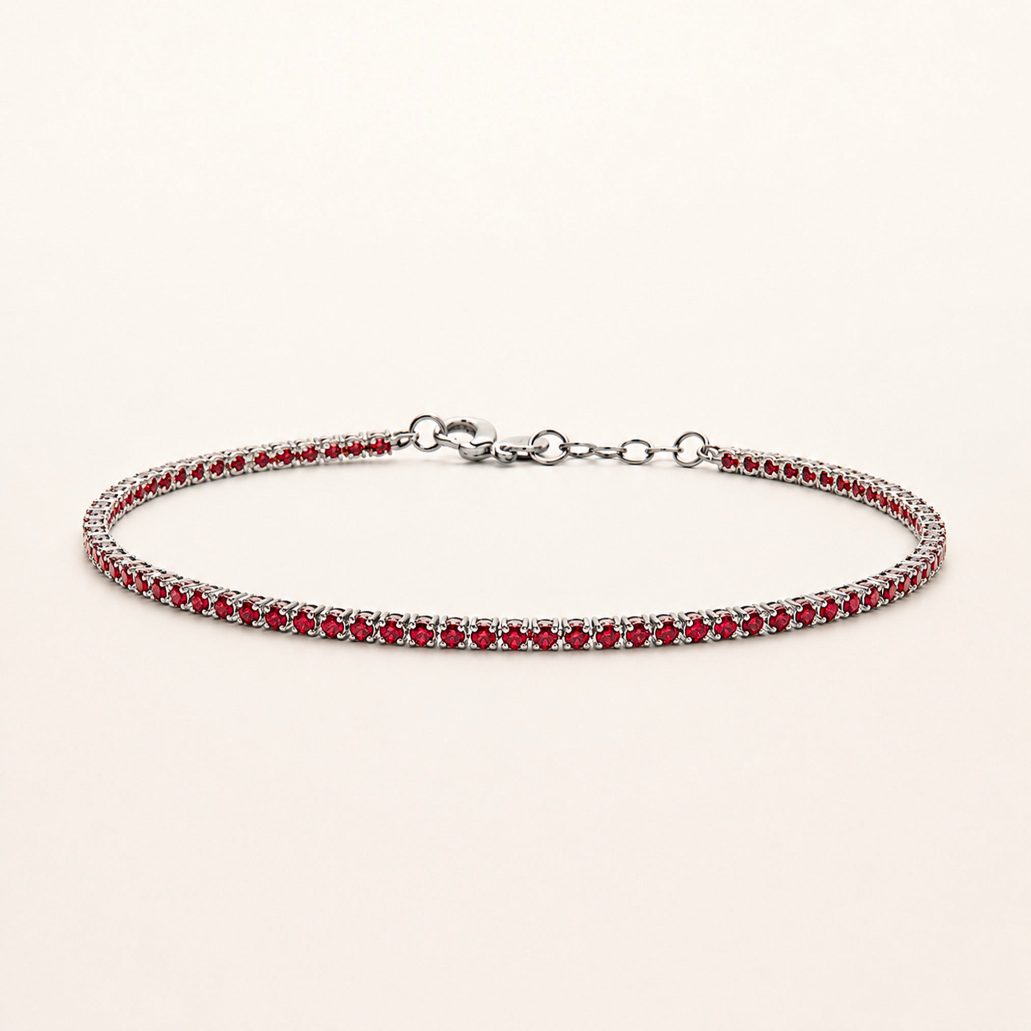 Tennis bracelet, in steel