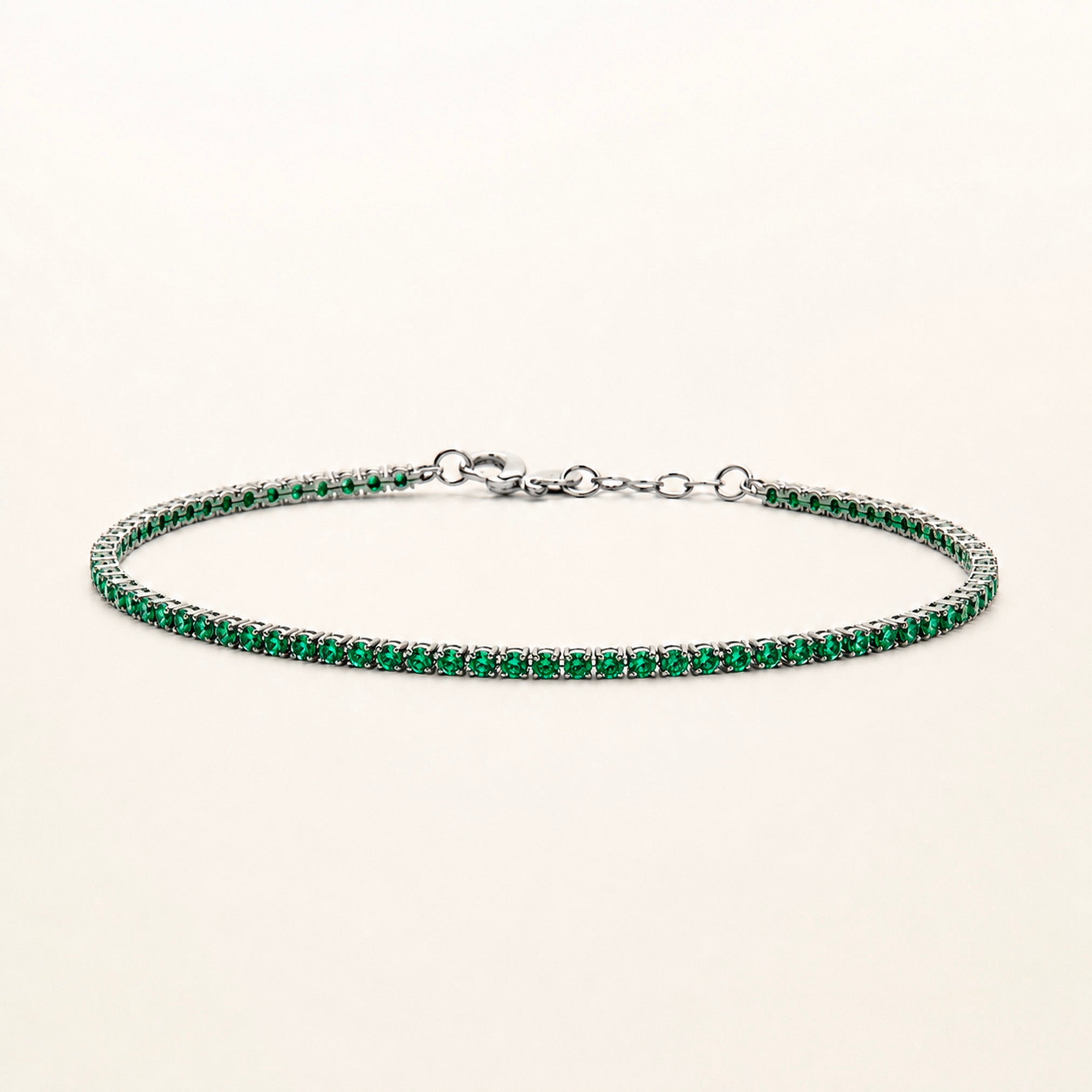 Tennis bracelet, in steel