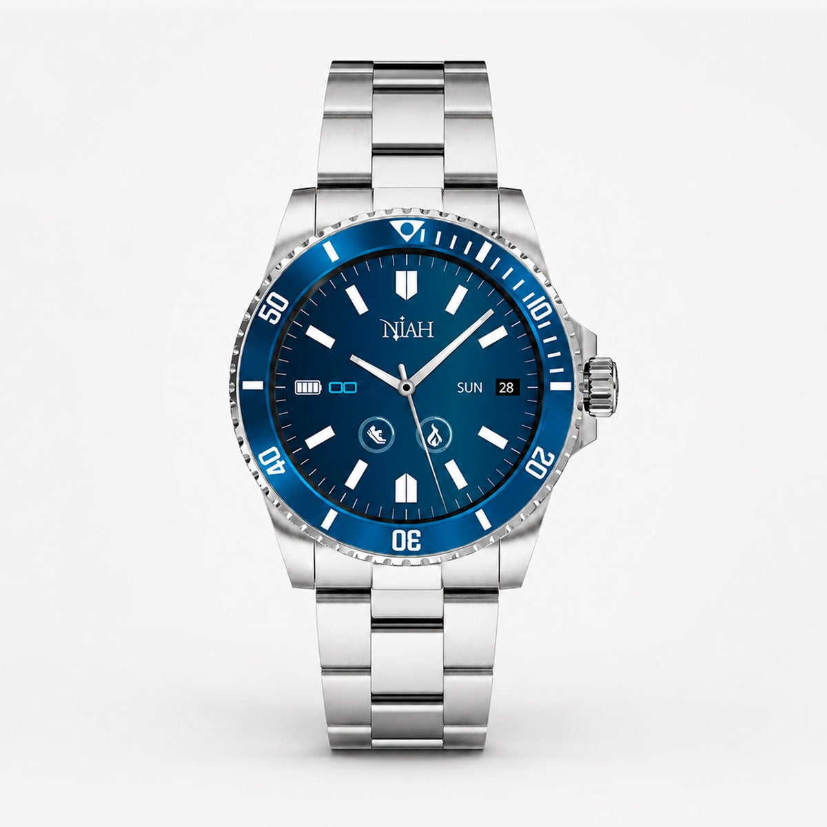 Smartwatch Neptune, cinturino Steel