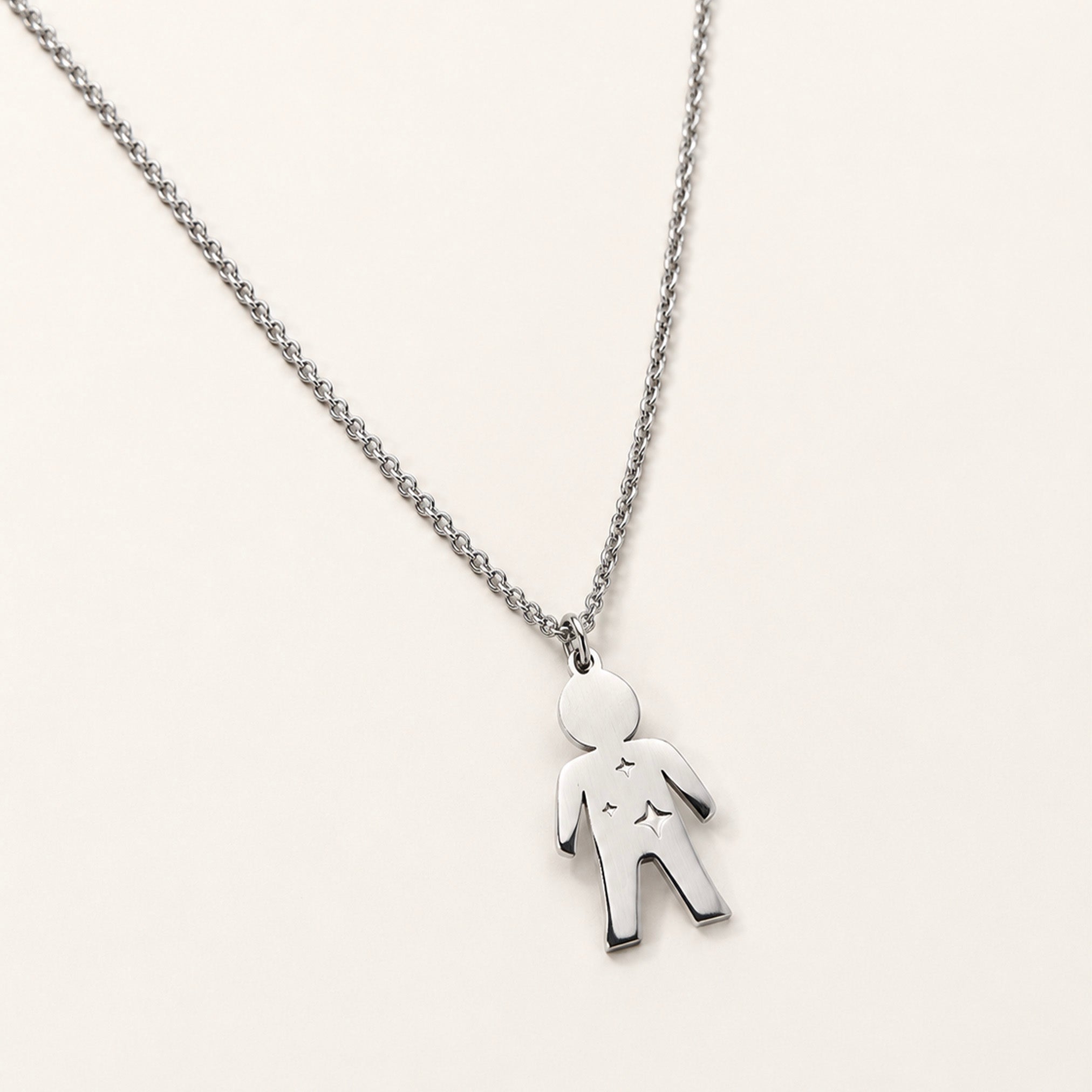 Collana Baby Boy, in acciaio