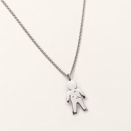 Collana Baby Boy, in acciaio