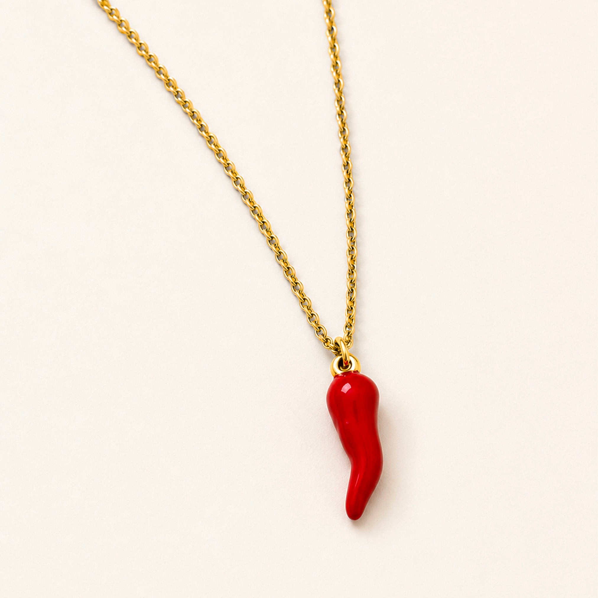 Collana Cornetto, in acciaio