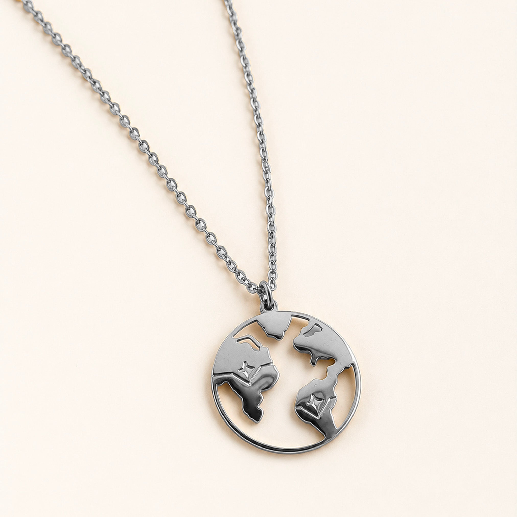 Collana World, in acciaio