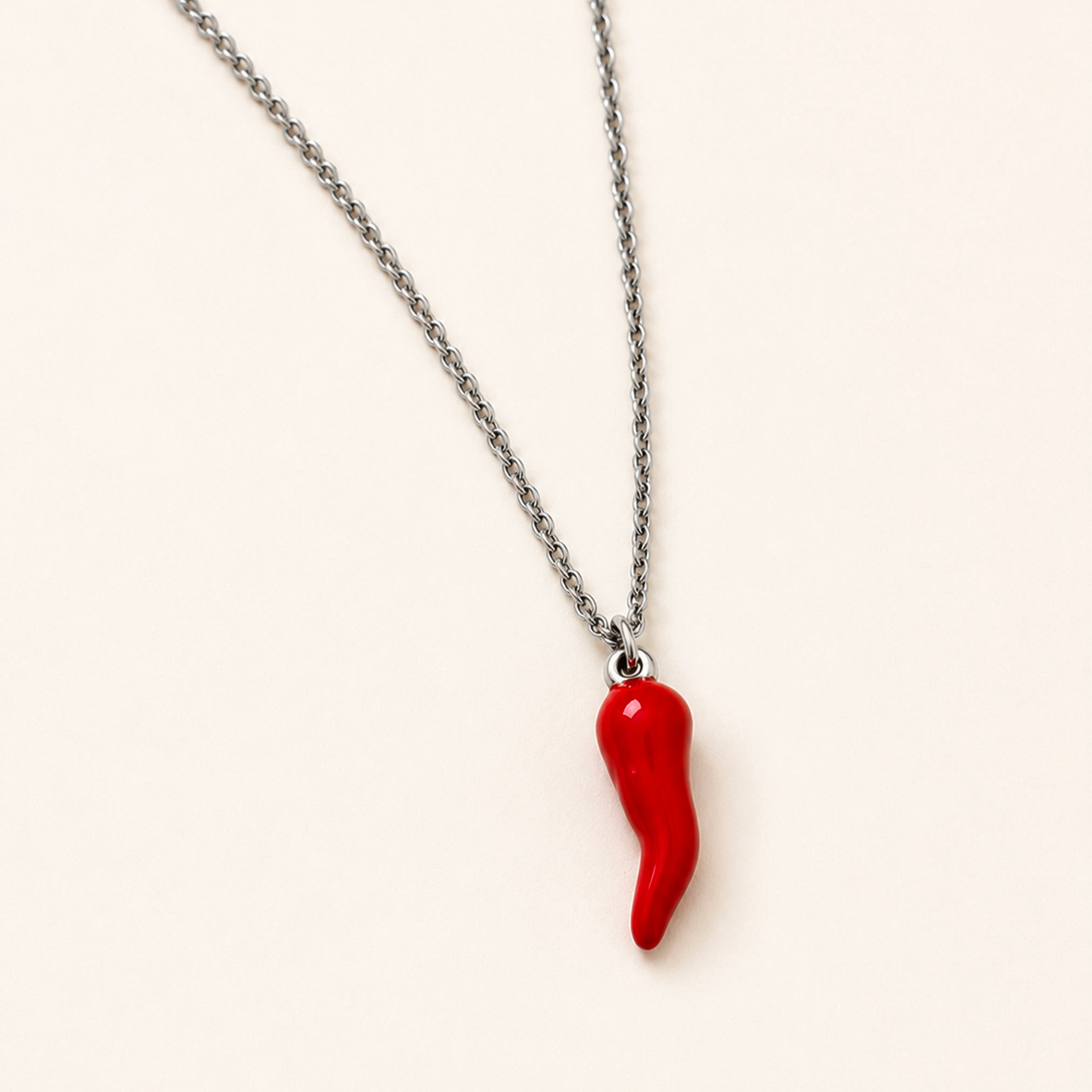 Collana Cornetto, in acciaio